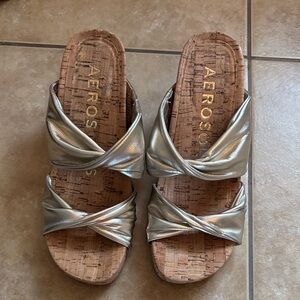 AEROSOLES Metallic Sandals